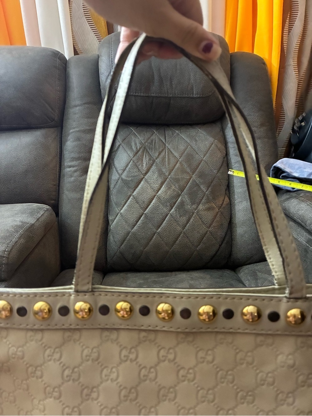 Authentic Gucci Monogram Embossed Tote - Picture 7 of 12